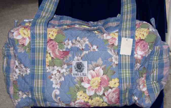 NEW BABY LULU CHIC LARGE BABY DIAPER BAG TOTE W PAD