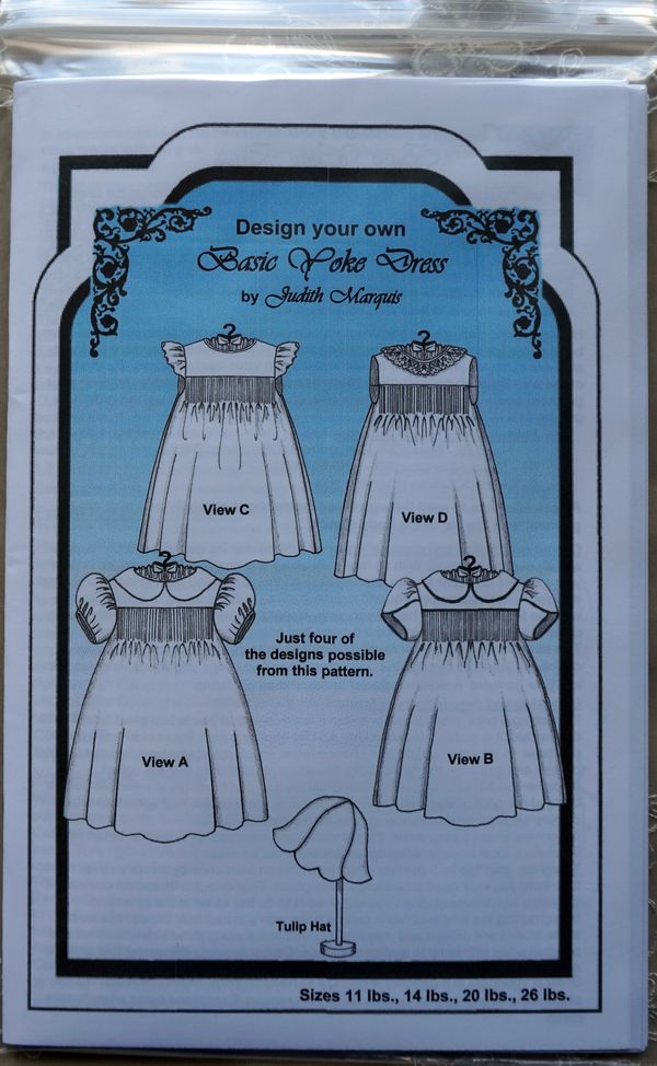 JUDITH MARQUIS DESIGN YOUR OWN BASIC YOKE DRESS PATTERN SZ 11 TO 26 LBS |  eBay