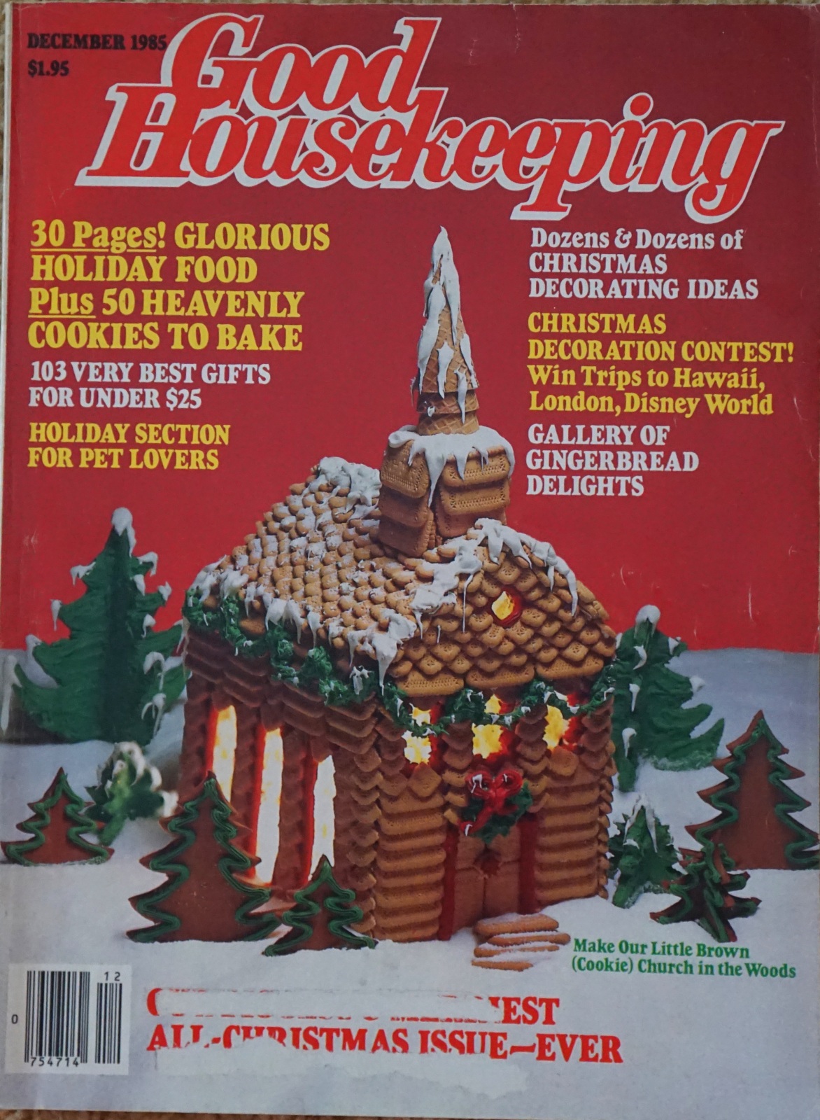 VTG HUGE GOOD HOUSEKEEPING CHRISTMAS MAGAZINE DECEMBER 1985 376 PAGES ...