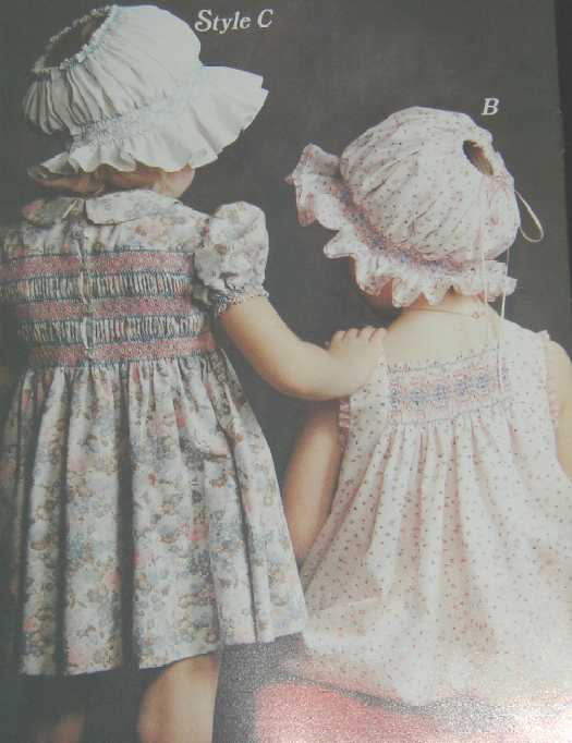 Grace Knott Smocked Girls Bonnet Hat Pattern Book